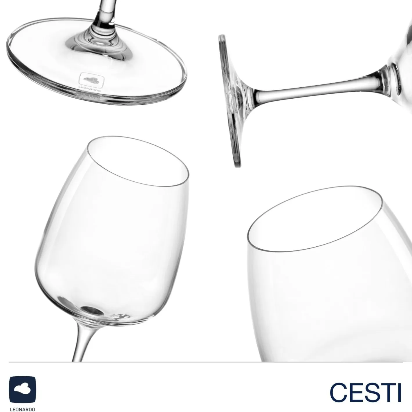 Glasset CESTI 8-teilig + Poliertuch*LEONARDO