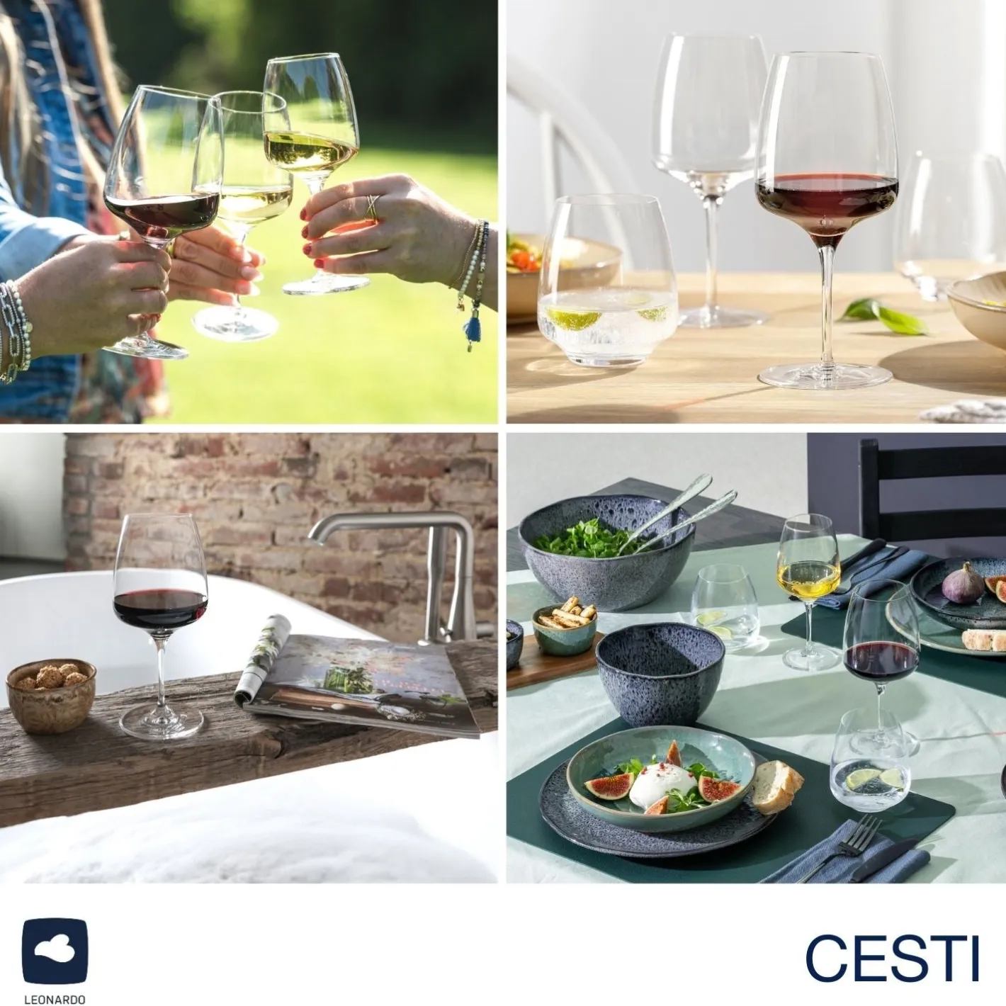 Glasset CESTI 8-teilig + Poliertuch*LEONARDO