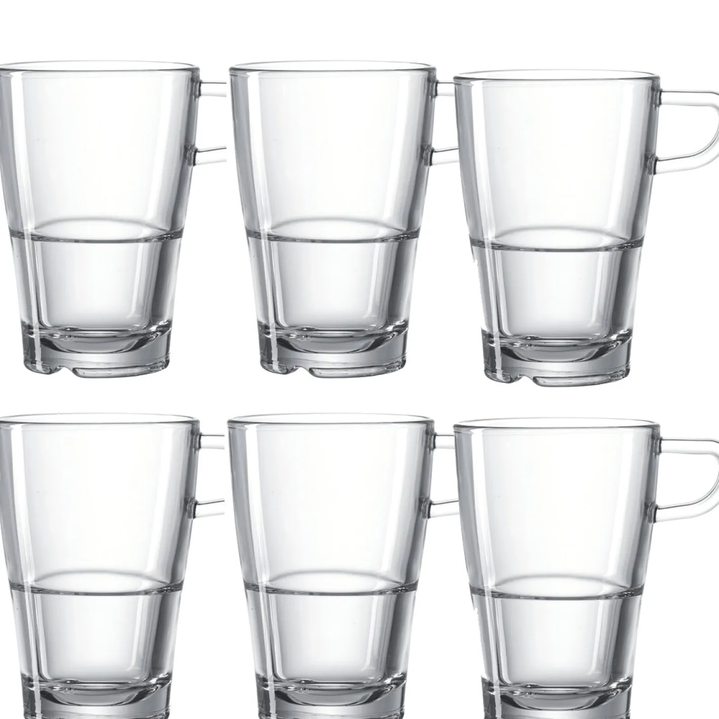 Glastasse SENSO 350 ml stapelbar 6er-Set*LEONARDO Clearance