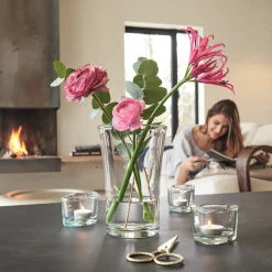 Glasvase BLOOM 22 cm in geschwungener Form*LEONARDO