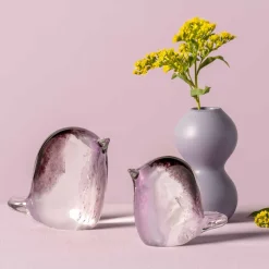 Glasvogel VIVACE 7 cm rosé/lila*LEONARDO