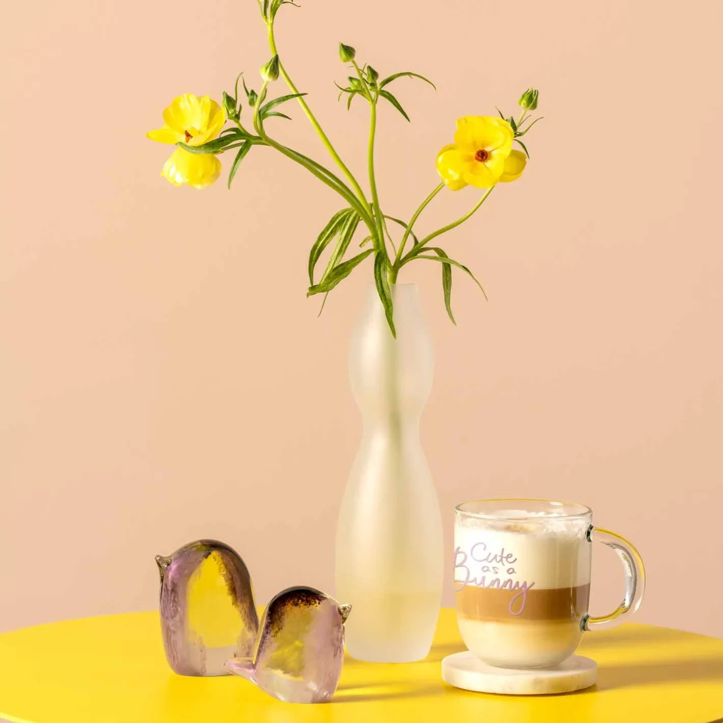 Glasvogel VIVACE 7 cm rosé/lila*LEONARDO