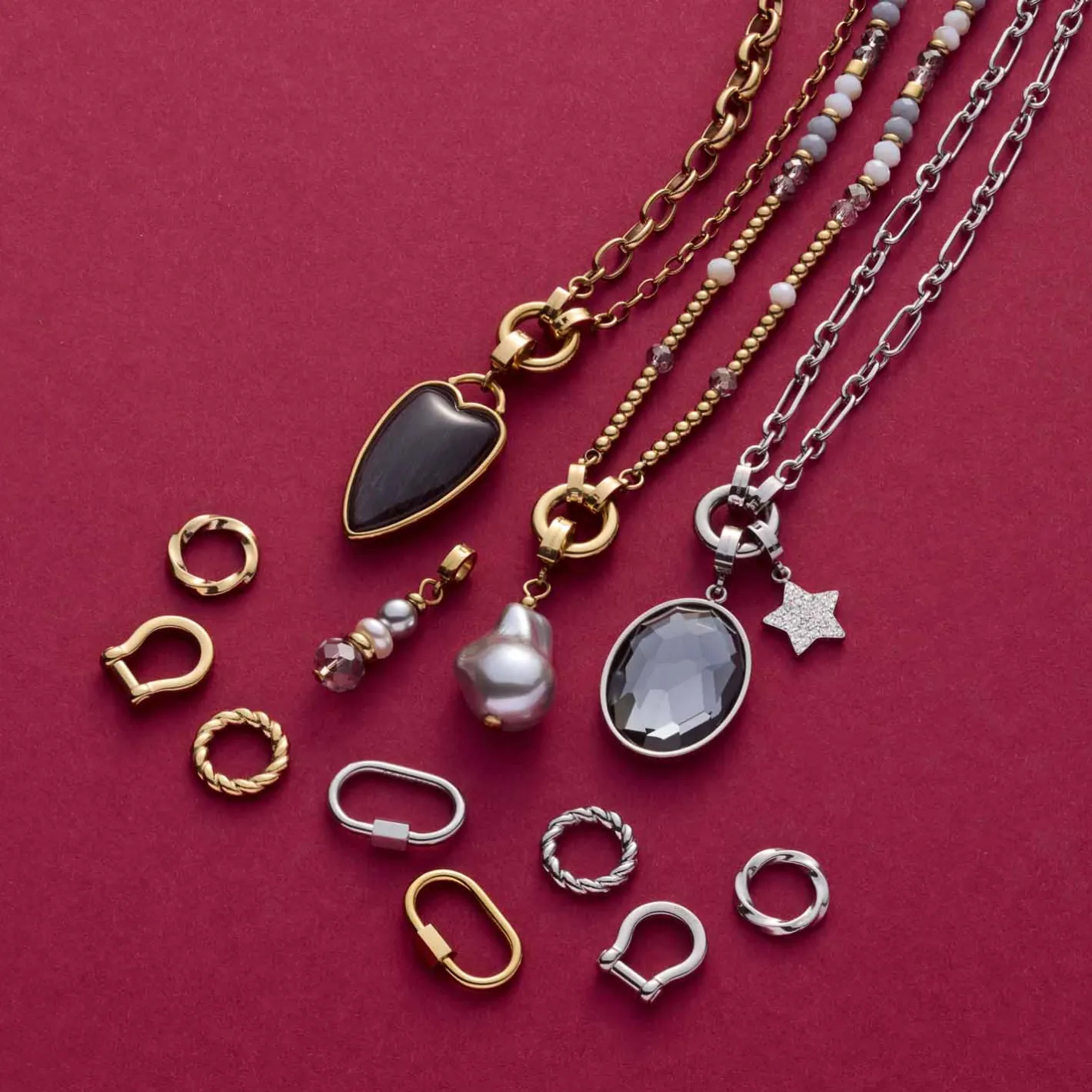 Halskette BERNIE 45 cm gold Clip & Mix*LEONARDO Outlet