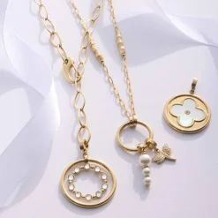 Halskette CARONNA gold Clip & Mix*LEONARDO Clearance