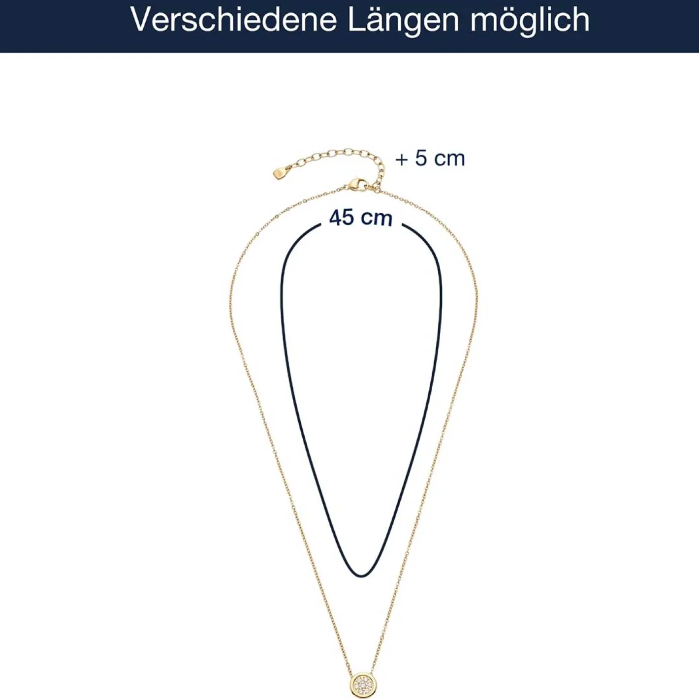 Halskette CATHERINE 45 cm gold*LEONARDO Discount