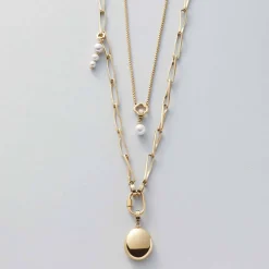 Halskette CONSENZA 70 cm gold Clip & Mix*LEONARDO New