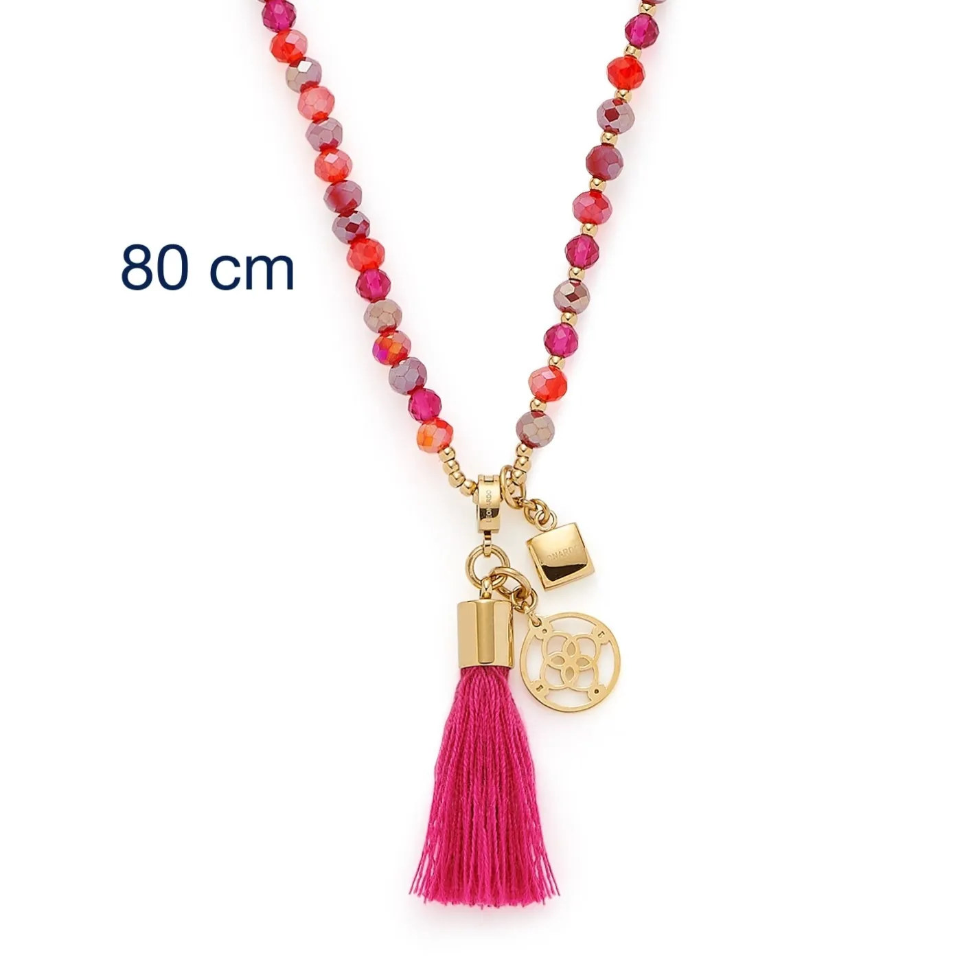 Halskette DONNA 80 cm pink Sommer*LEONARDO