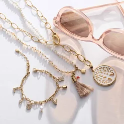 Halskette DONNA 80 cm sand Sommer*LEONARDO New