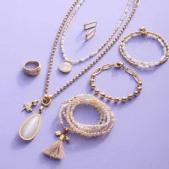 Halskette DONNA 80 cm sand Sommer*LEONARDO New