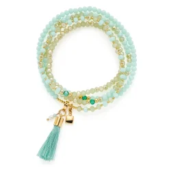 Halskette DONNA 80 cm türkis Sommer*LEONARDO Discount