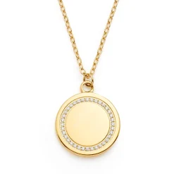 Halskette FERRARA 45 cm gold mit persönlicher Gravur*LEONARDO Online