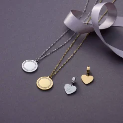 Halskette FERRARA 45 cm mit persönlicher Gravur*LEONARDO Online