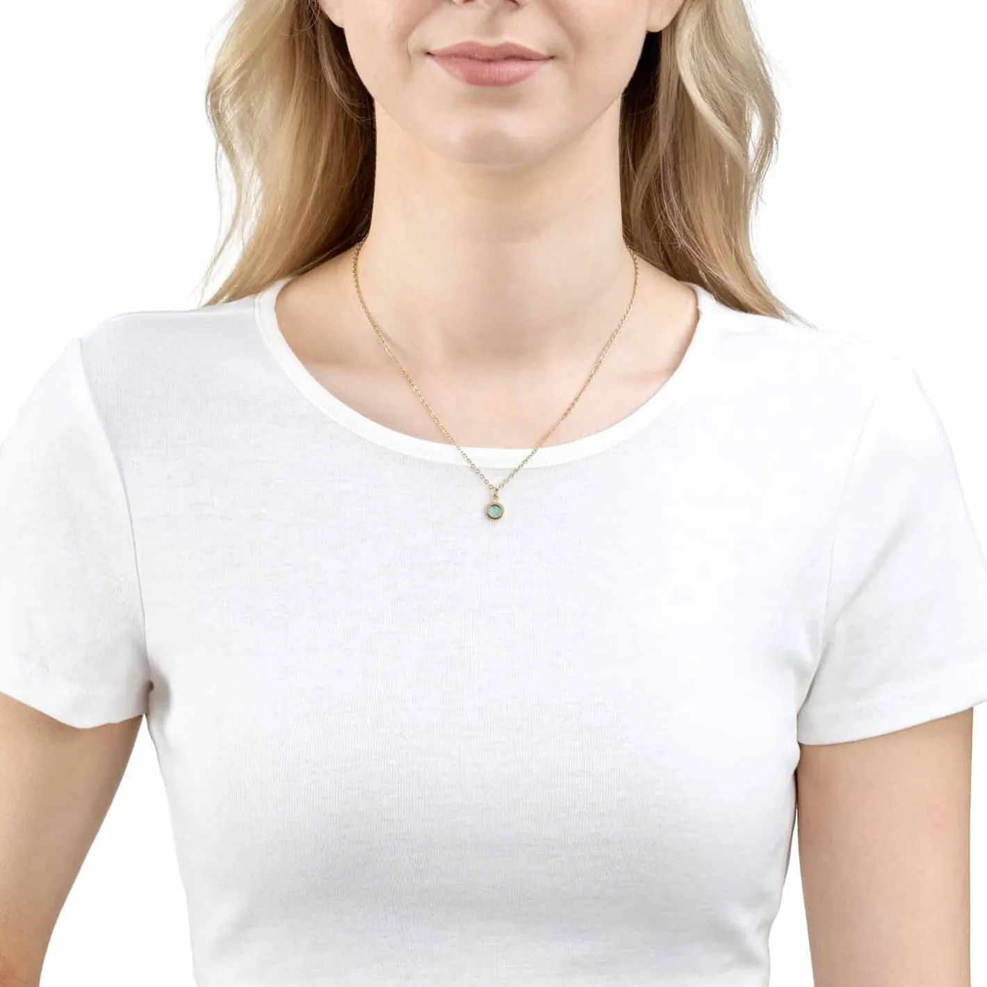 Halskette ISA 42 cm aqua*LEONARDO