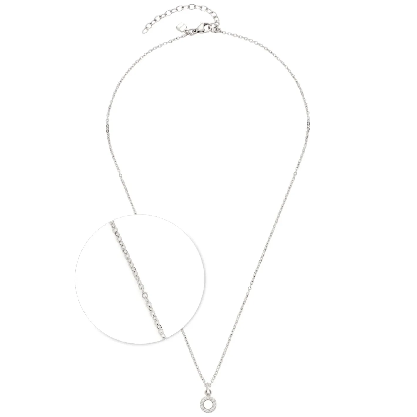 Halskette ISA 42 cm glitz/weiß*LEONARDO New