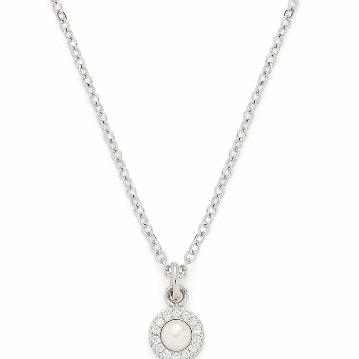 Halskette ISA 42 cm glitz/weiß*LEONARDO New