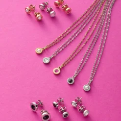 Halskette ISA 42 cm glitz/weiß*LEONARDO New