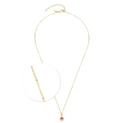 Halskette ISA 42 cm gold/pink Sommer Special*LEONARDO New