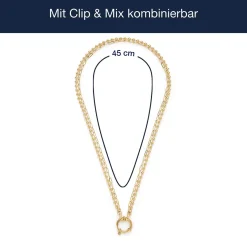 Halskette LIZZY 45 cm gold Clip & Mix*LEONARDO New