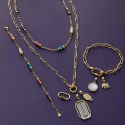 Halskette MODA 80 cm gold Clip & Mix*LEONARDO Hot