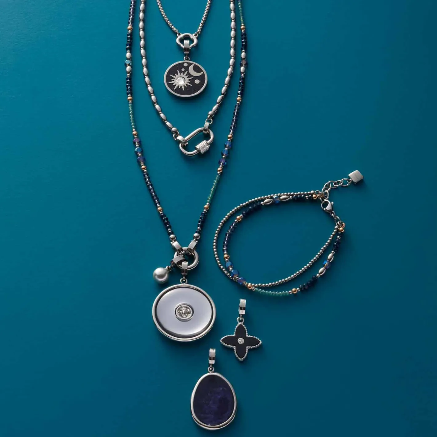 Halskette NATALINA 80 cm Clip & Mix*LEONARDO Online