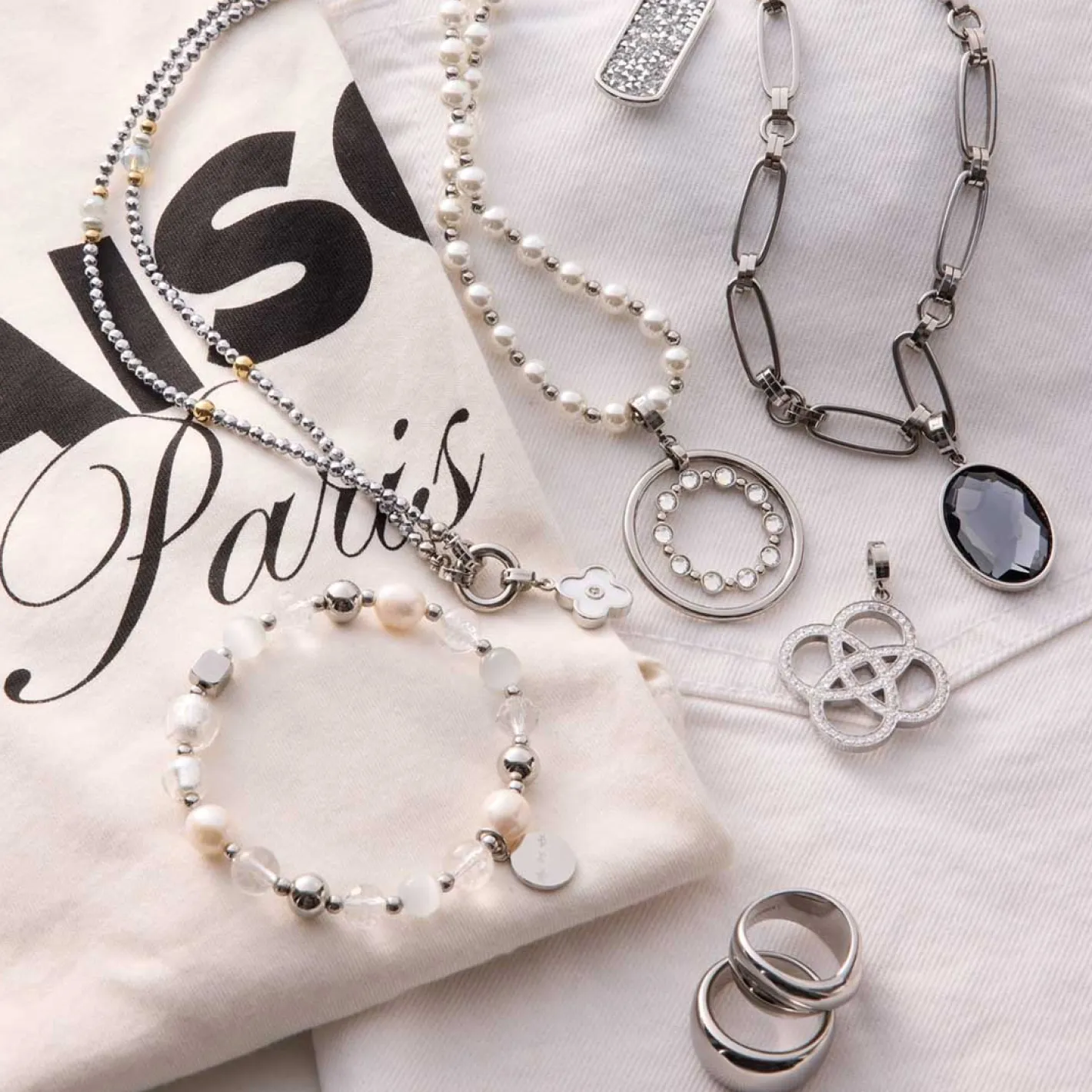 Halskette NOURA 70 cm Clip & Mix*LEONARDO Hot