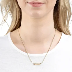 Halskette PILEA 45 cm gold mit persönlicher Gravur*LEONARDO Online