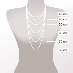 Halskette PILEA 45 cm gold mit persönlicher Gravur*LEONARDO Online