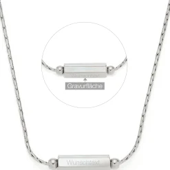 Halskette PILEA 45 cm mit persönlicher Gravur*LEONARDO Sale