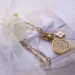 Halskette REBECCA 80 cm gold Clip & Mix*LEONARDO Online