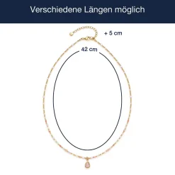 Halskette SHARI 42 cm gold CIAO*LEONARDO Outlet