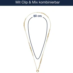 Halskette SUZANNE 80 cm gold Clip & Mix*LEONARDO Best