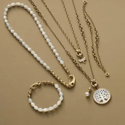 Halskette SUZANNE 80 cm gold Clip & Mix*LEONARDO Best