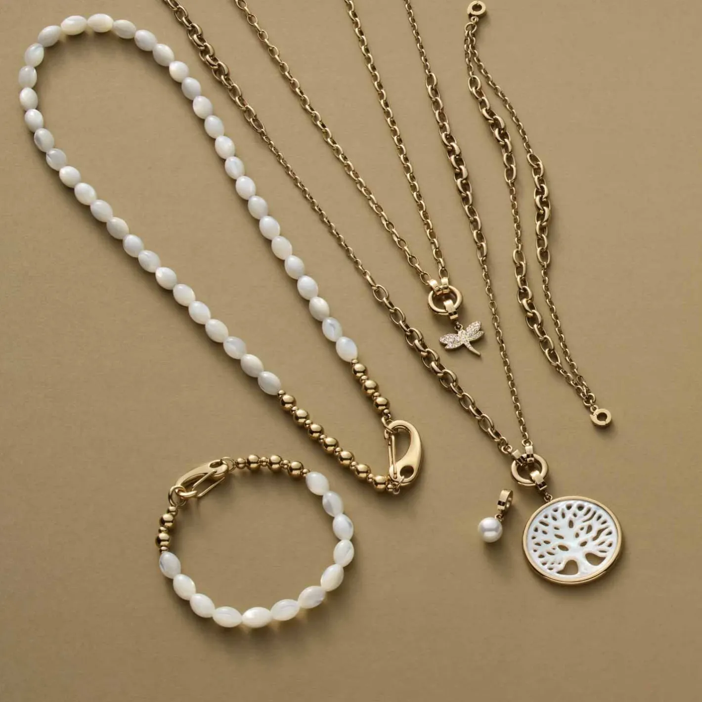 Halskette SUZANNE 80 cm gold Clip & Mix*LEONARDO Best