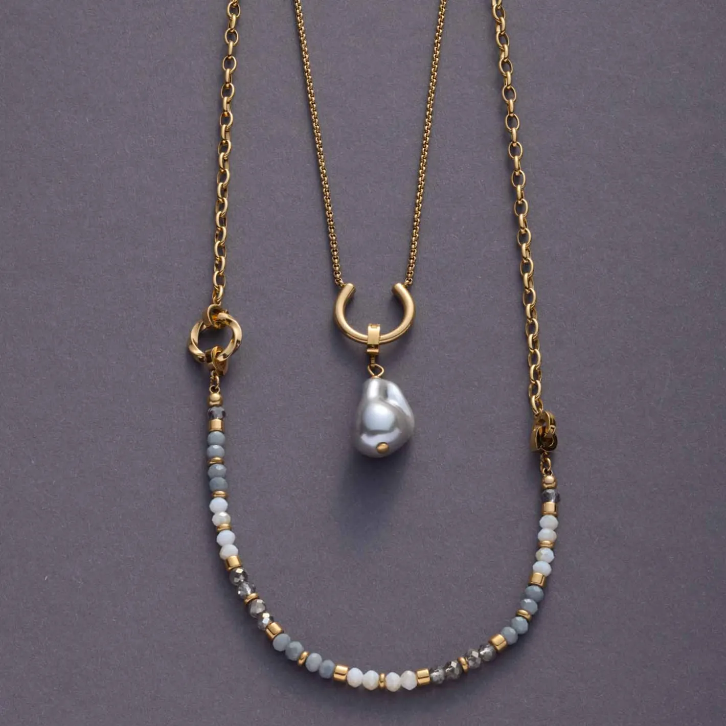 Halskette TOMKE Clip & Mix 50 cm gold*LEONARDO Online