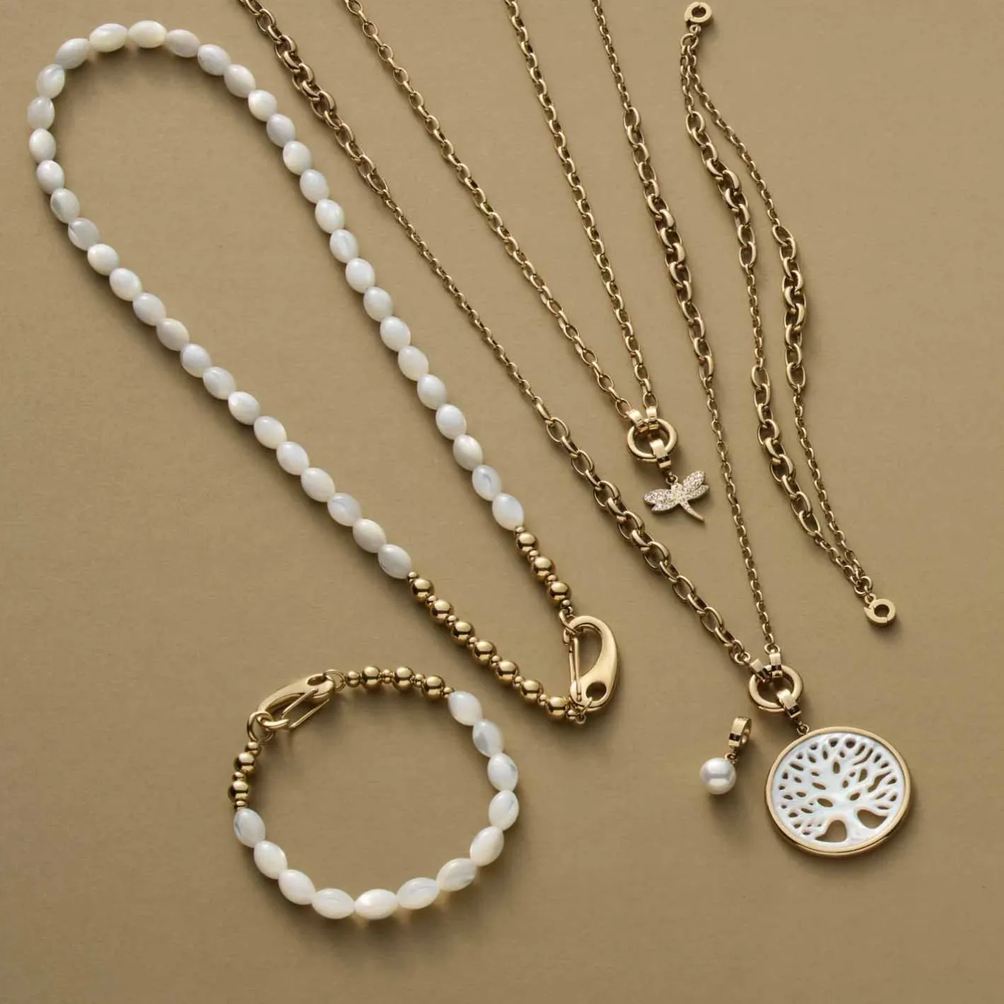 Halskette TOMKE Clip & Mix 50 cm gold*LEONARDO Online