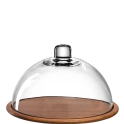 Holzkäseplatte/Glasglocke CUCINA 2-teilig*LEONARDO