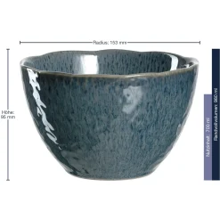 Keramikschale MATERA 15 cm blau 6er-Set*LEONARDO New