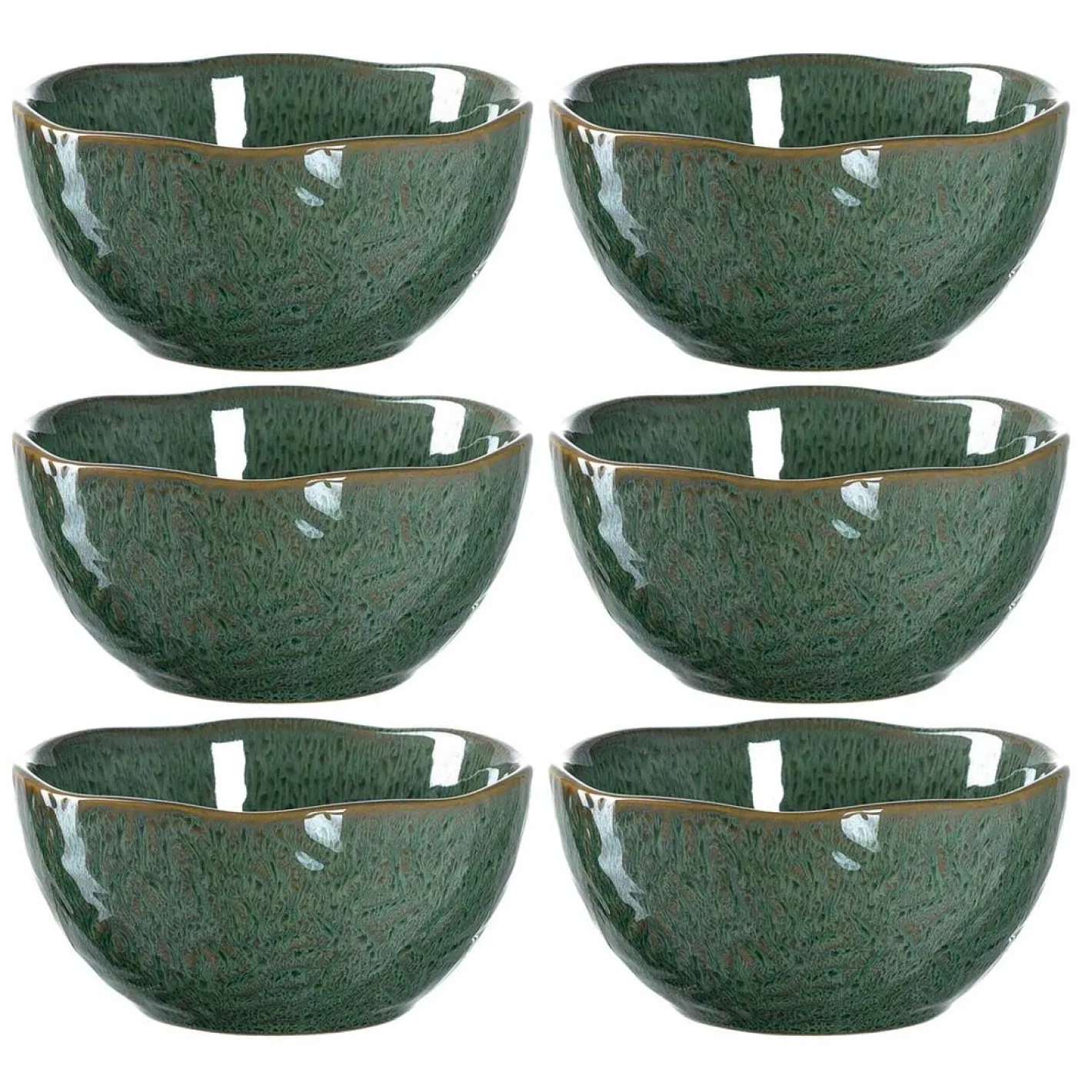 Keramikschale MATERA 12 cm grün 6er-Set*LEONARDO Clearance