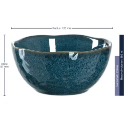 Keramikschale MATERA 12 cm blau 6er-Set*LEONARDO Online