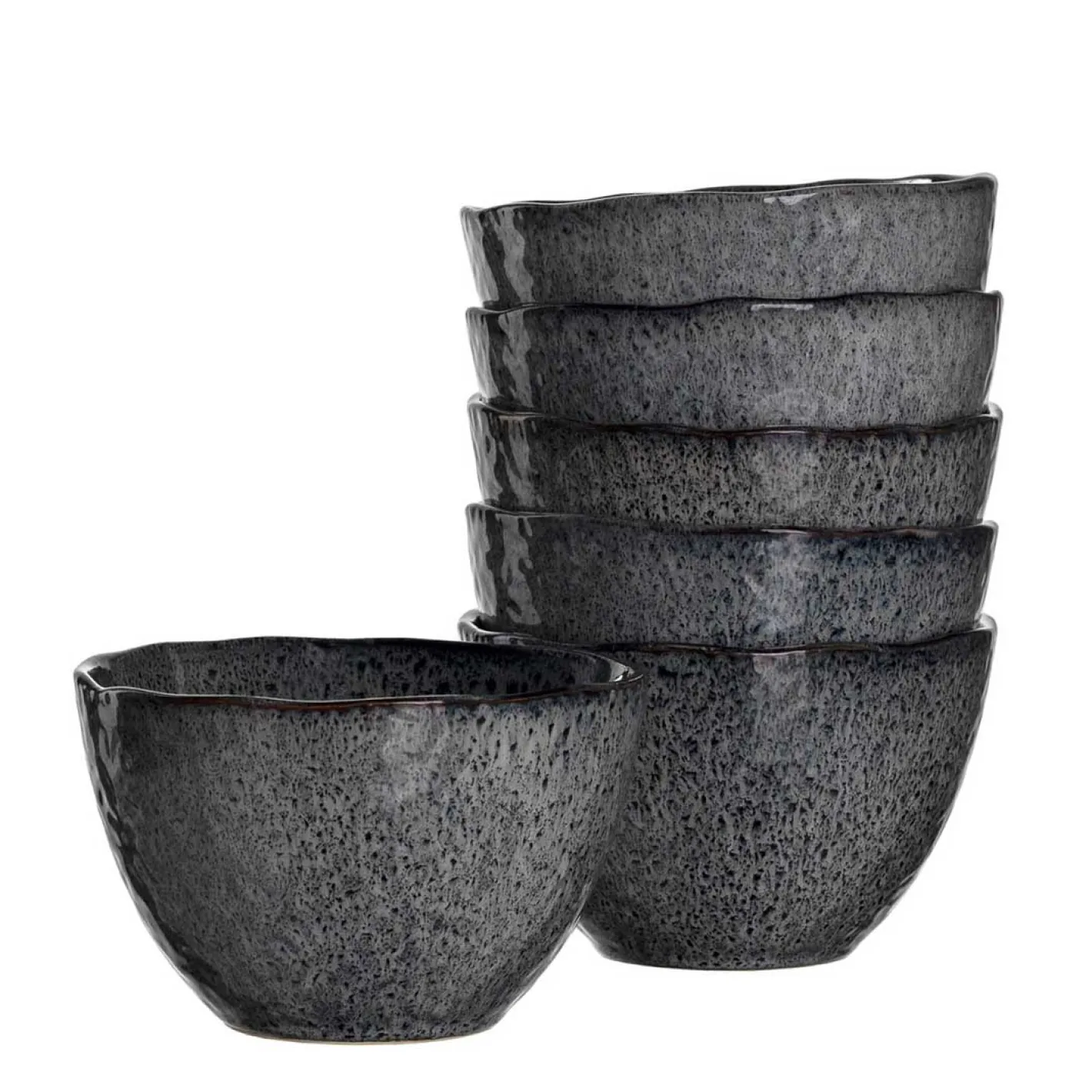 Keramikschale MATERA 15 cm anthrazit 6er-Set*LEONARDO