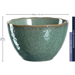 Keramikschale MATERA 15 cm grün 6er-Set*LEONARDO Online