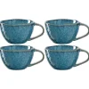Keramiktasse MATERA 290 ml blau 4er-Set*LEONARDO Outlet