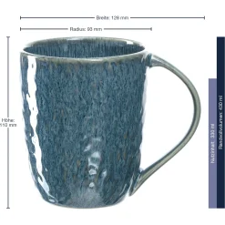 Keramiktasse MATERA 430 ml blau*LEONARDO Clearance