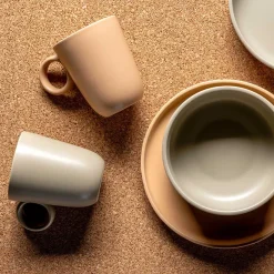 Keramiktasse ROMA 400 ml beige 6er-Set*LEONARDO Discount