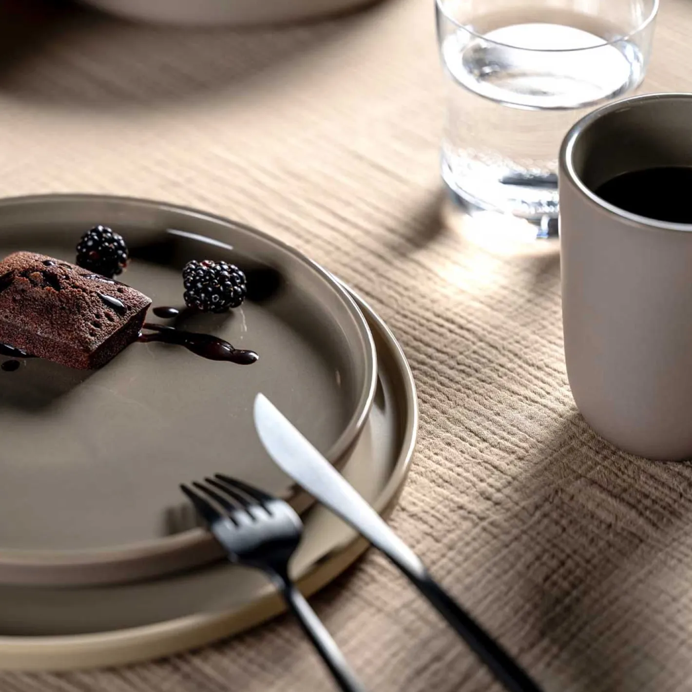 Keramiktasse ROMA 400 ml taupe 6er-Set*LEONARDO Discount