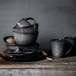 Keramikteller MATERA 27 cm anthrazit 6er-Set*LEONARDO Outlet