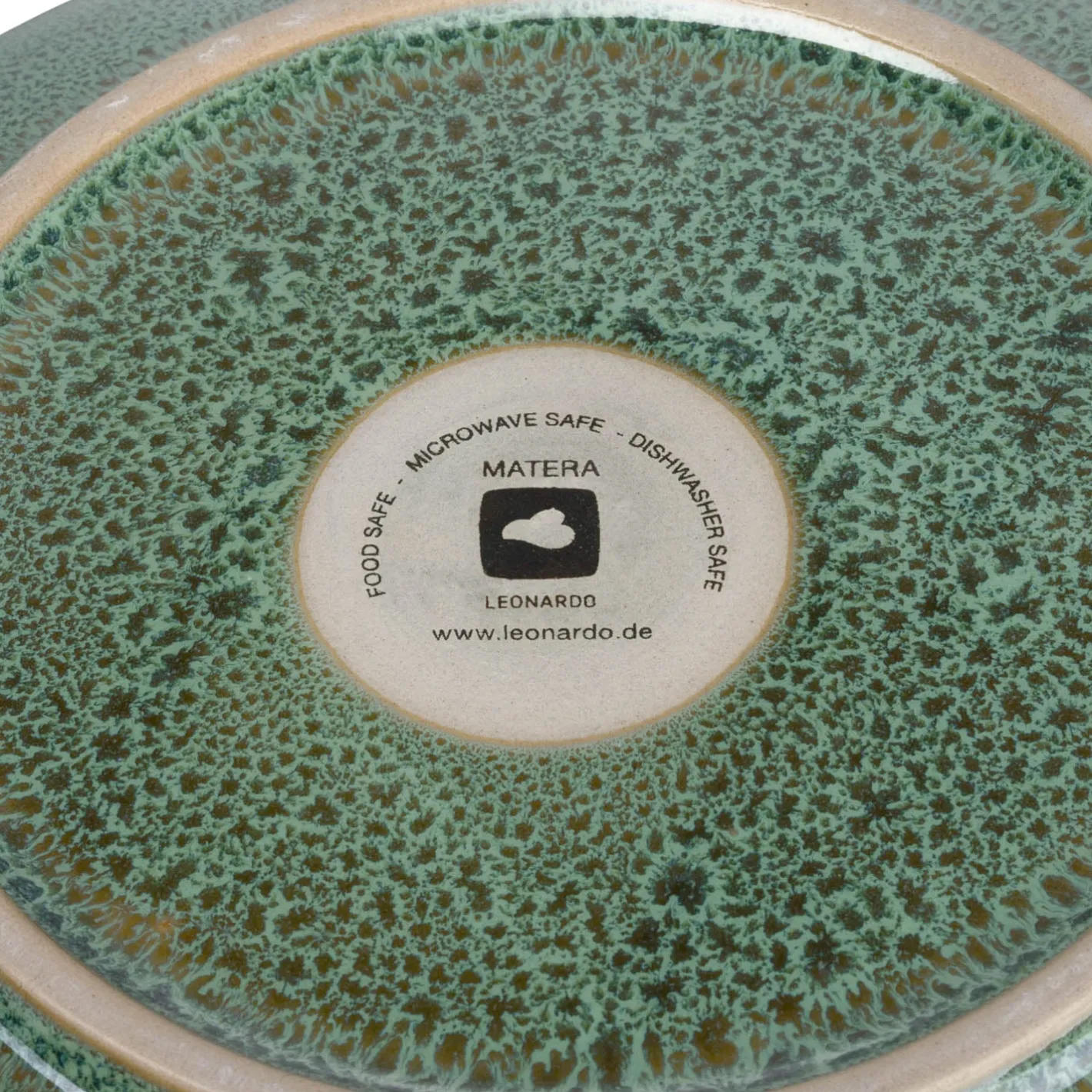 Keramikteller MATERA 21 cm grün tief 6er-Set*LEONARDO Hot