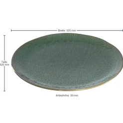 Keramikteller MATERA 32 cm grün*LEONARDO