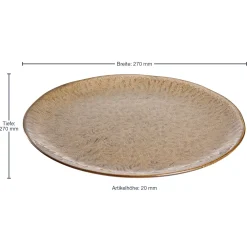 Keramikteller MATERA 27 cm beige 6er-Set*LEONARDO Hot