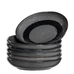 Keramikteller MATERA 21 cm anthrazit tief 6er-Set*LEONARDO Outlet